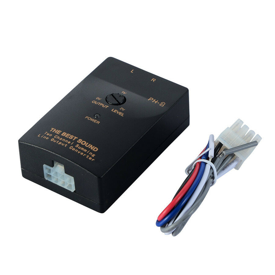 Auto Car Stereo Audio RCA Speaker High To Low Level Line Output Converter PH-2