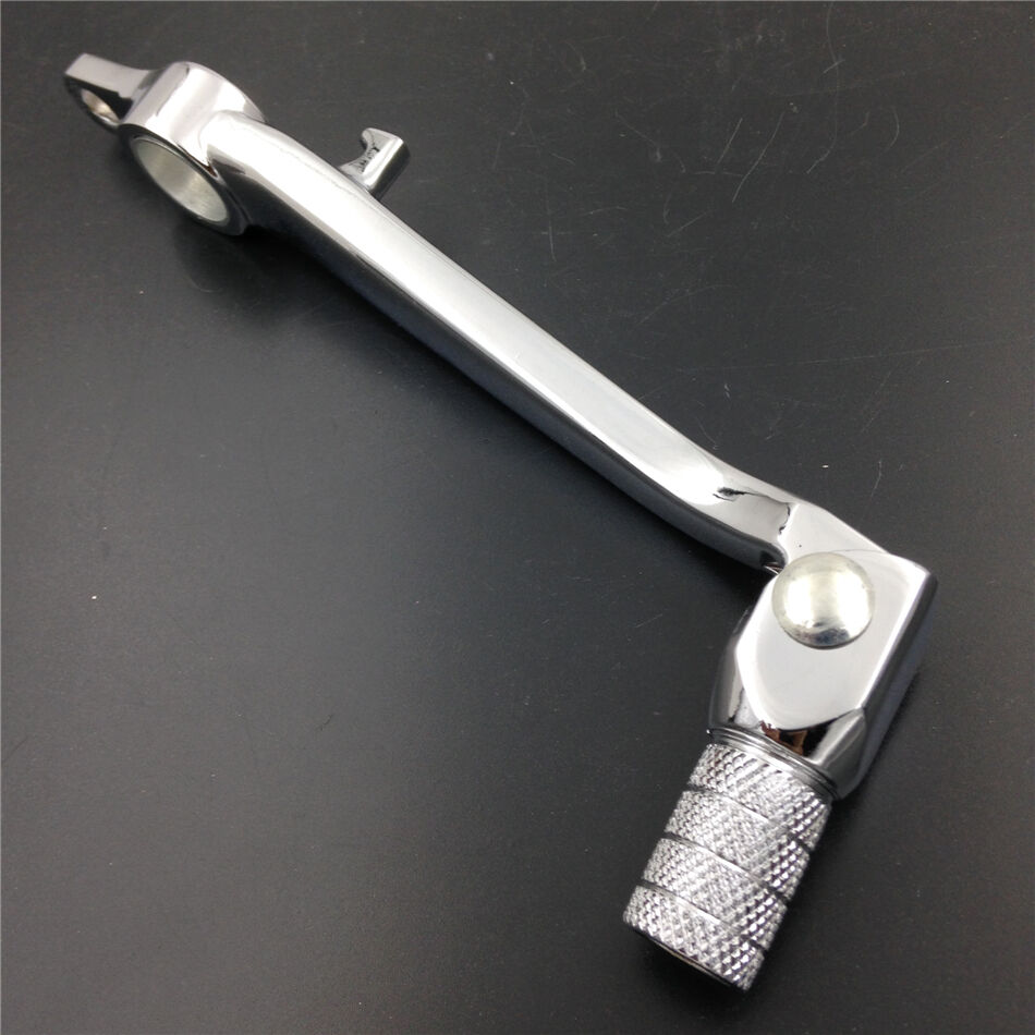 Chrome Folding Brake Shift Pedal Foot Lever For Kawasaki ZX6R 636 ZX-6RR 03-04