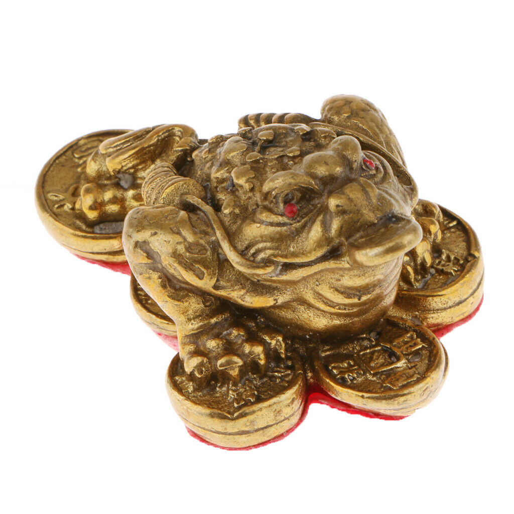 Feng Shui Money Lucky Fortune Oriental Chinese Wealth Lucky Toad Ornament S