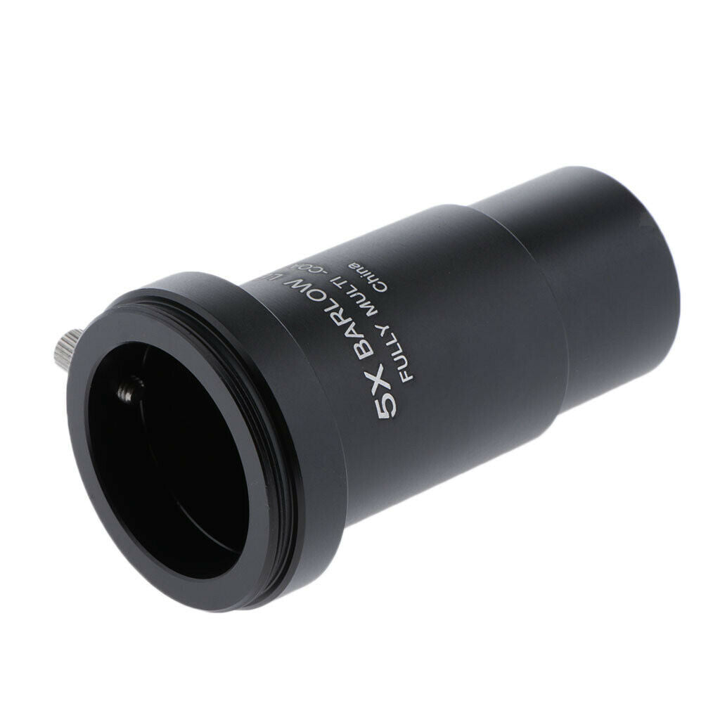 New Telescope Barlow Lens 5X Set Astronomy Accessory 1.25"/31.75mm For Celestron