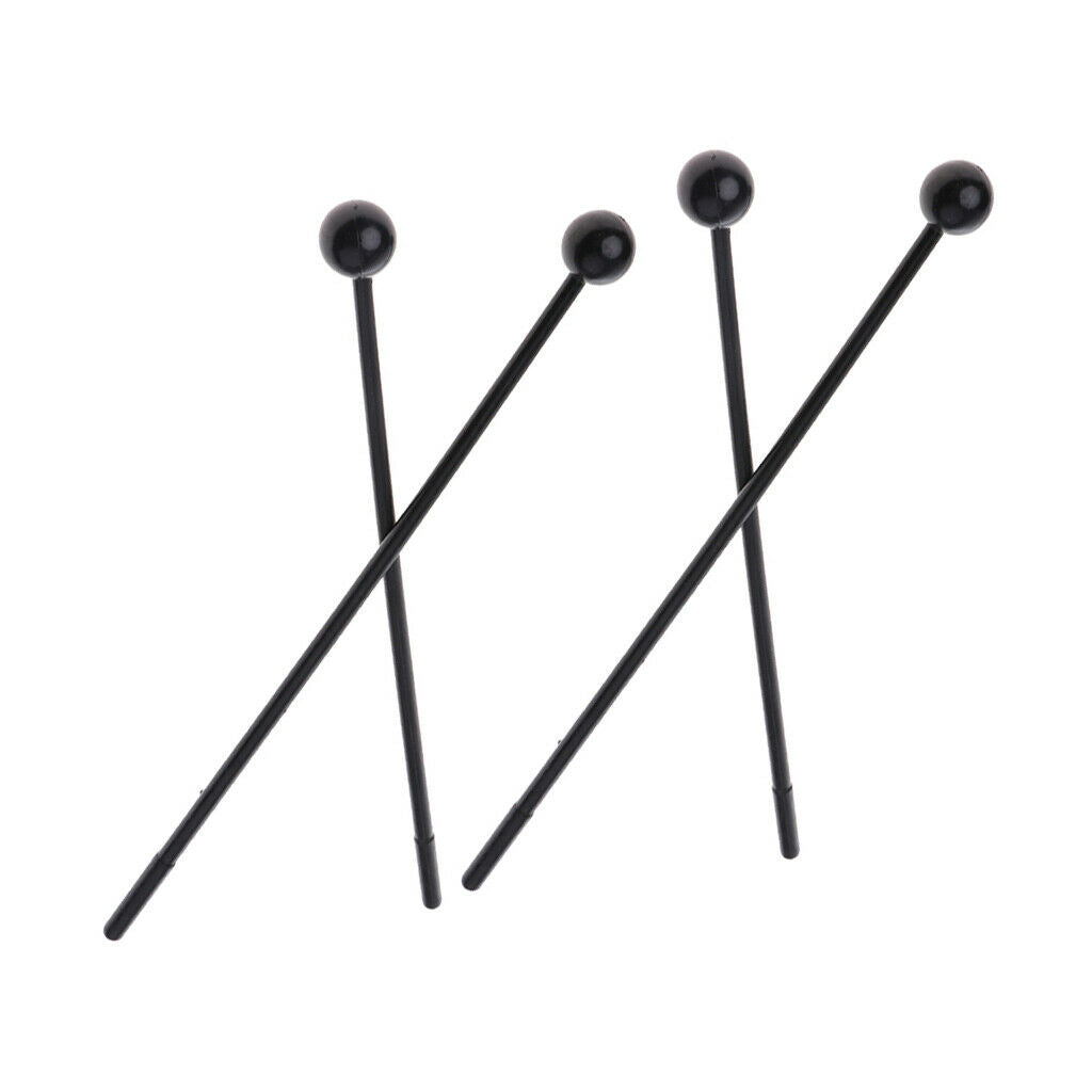 4Pcs Toddler Percussion Stick Instrument Parts Early Educational Gift Black