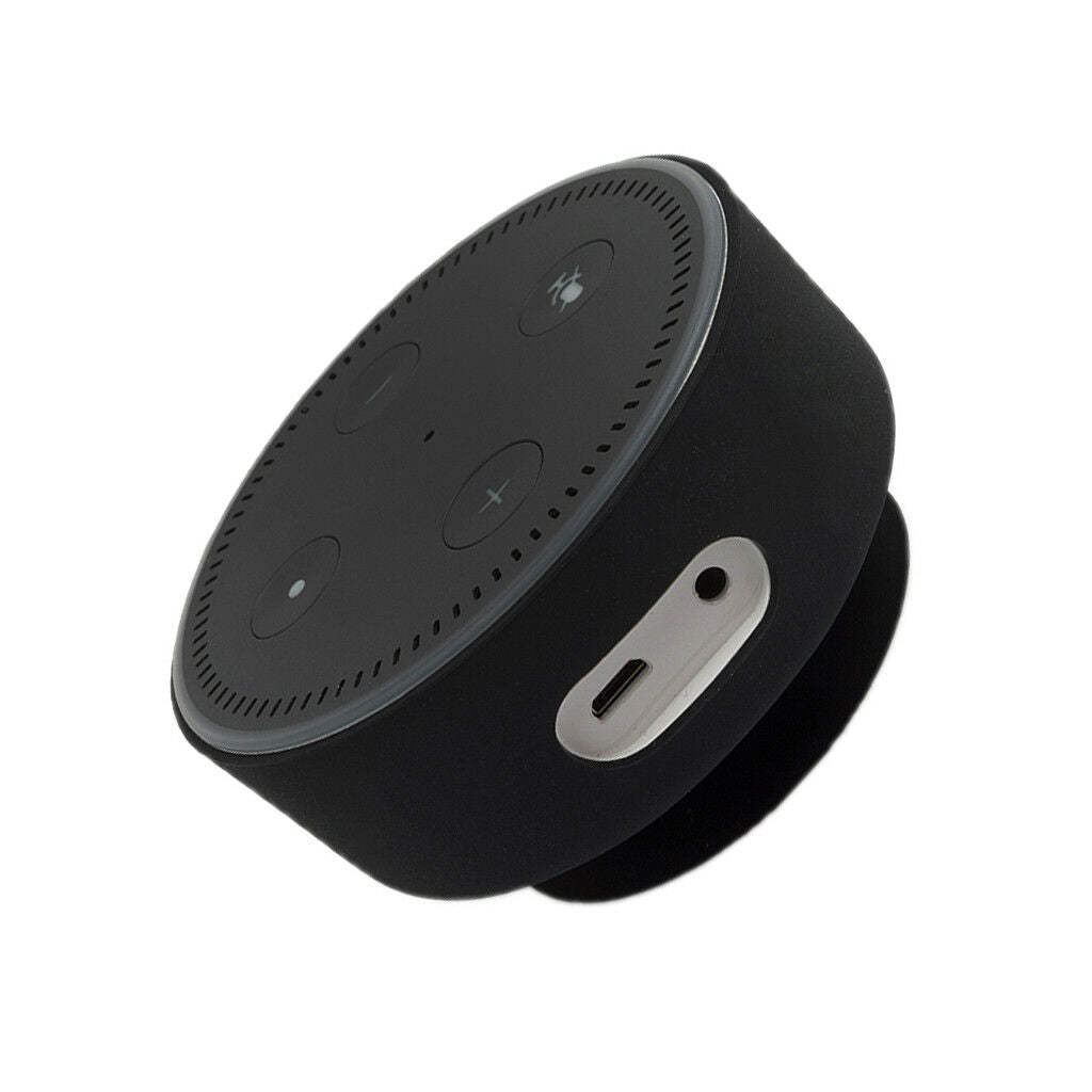 Gel Case Stand Holder Protective for Amazon  Dot 2 2nd Generation Black