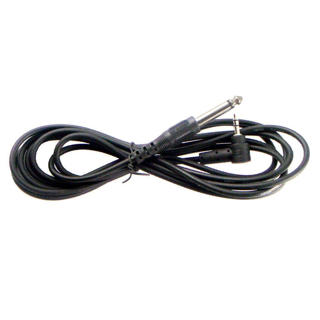 6.35mm 1/4" Guitar Bass Amp Amplifier Cable for Instrument Straight to Right