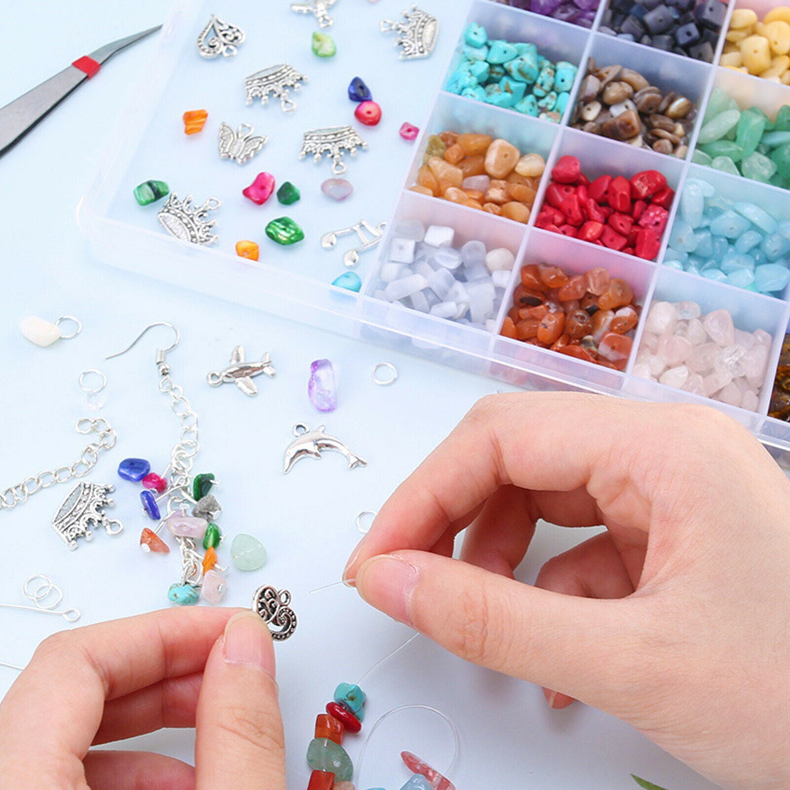 Irregular Chips Stone Beads Gem Loose DIY Necklace Bracelet Jewelry Making
