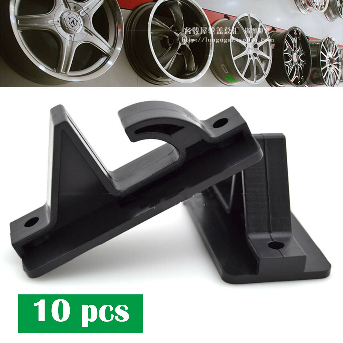 10x Tire Wheel Hub Hook Holder Suspensio High Strength Plastic Maximum  22'' Hub