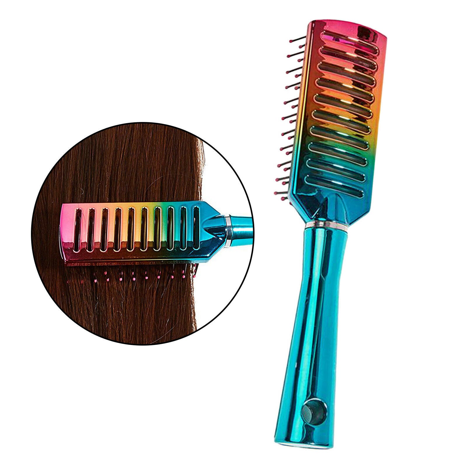 Nylon Ball-tipped Anti-static Massage Comb Hair Brush for