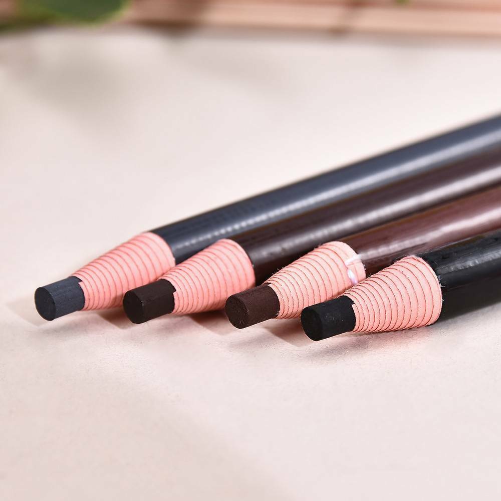 4X Waterproof Microblading Eyebrow Peel-off Pencil Cosmetics Black Gray Coffee