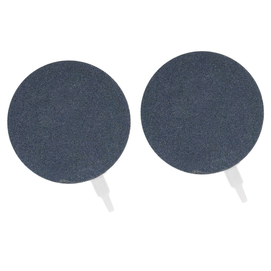 2 Pieces Bubble Air Stone Round Ceramic Airstone Oxygen Pumps