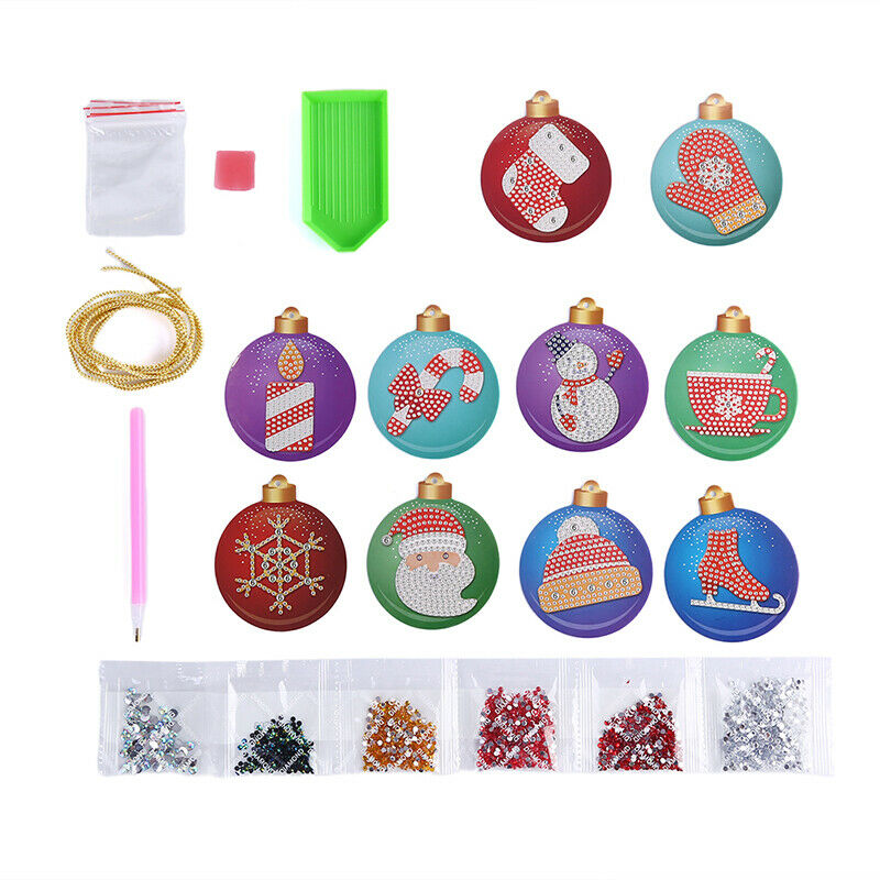 1Set Diamond Painting Tool DIY Handmade Christmas Tree Pendant Hanging Orname SJ