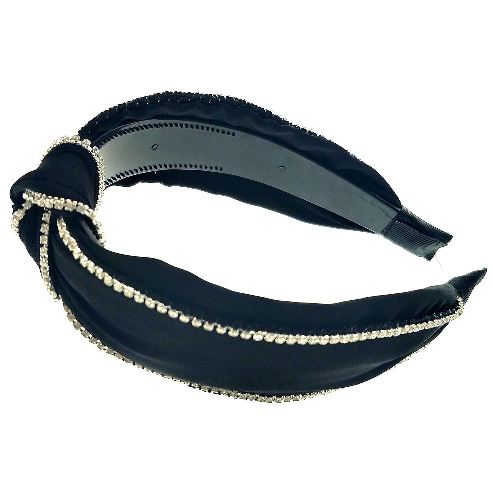 Women's Crystal Tie Headband Hairband Knot Twist Wide Hair Band Hoop Accessories