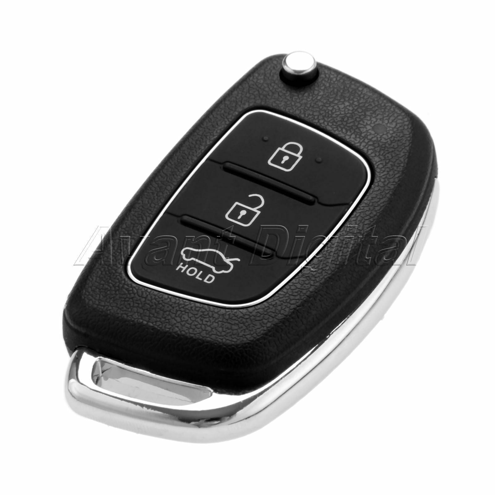 1Pc 3 Buttons Remote Key ID46 Chip TOY40 Blade With Battery Fit For HYUNDAI