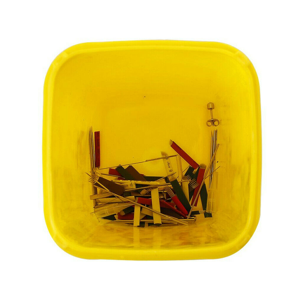 Portable Tattoo Sharps Biohazard Bin Basket Container Trash Can 1 Litre