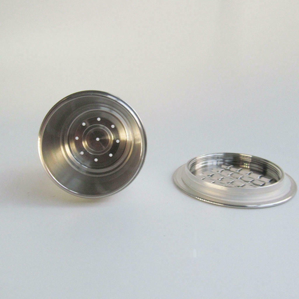Stainless steel espresso coffee capsule pod cup filter converter leak-proof