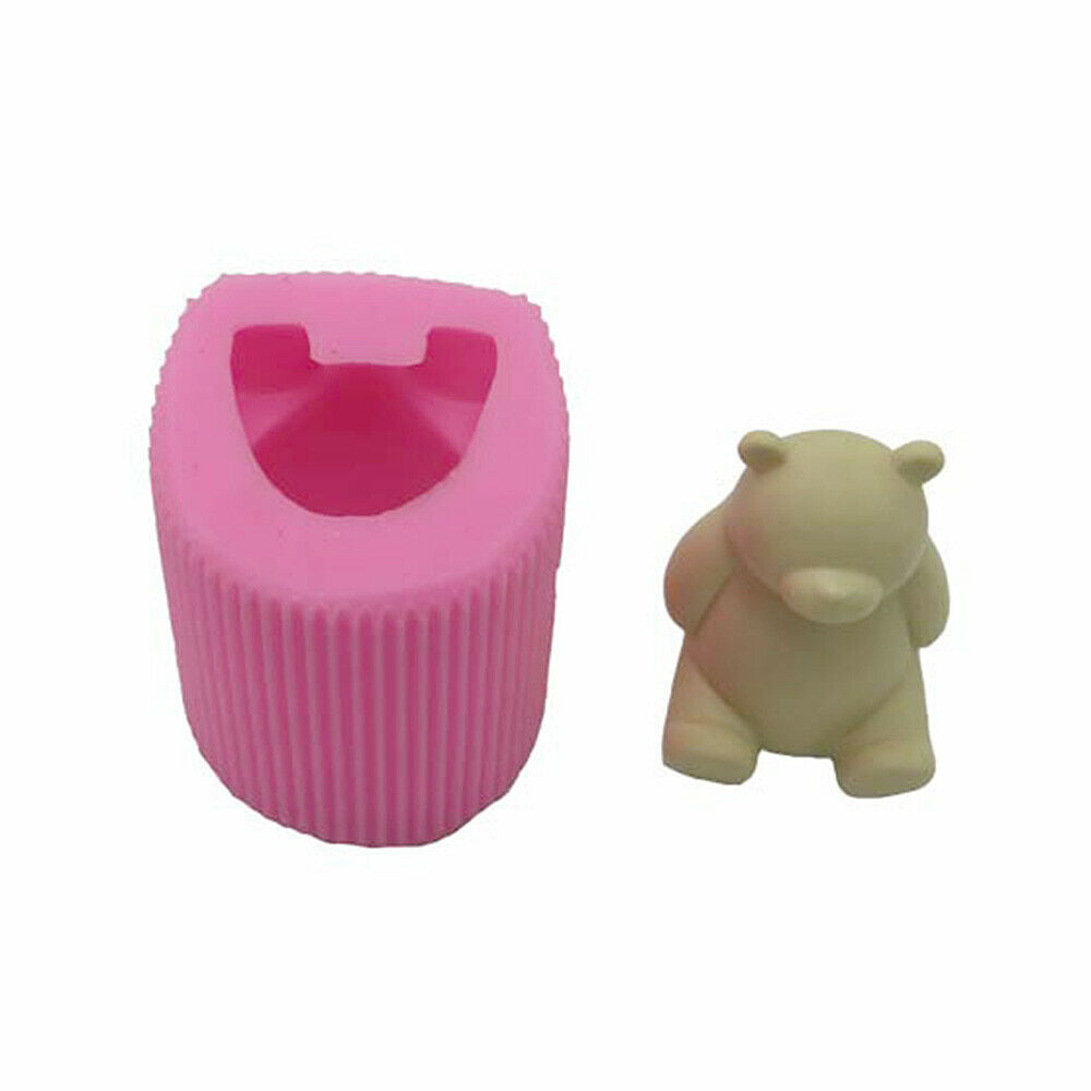 Bear Silicone Candle Mould Soy Wax Aromatherapy Plaster Soap Handmade Home Decor