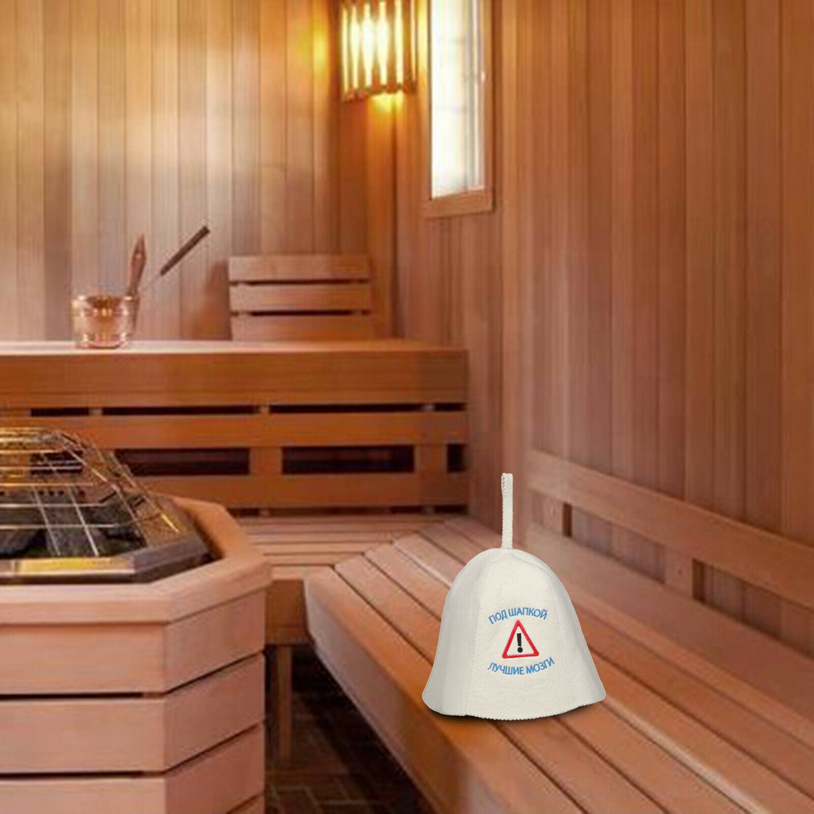 Embroidered Sauna Hat Anti Heat Heat Protection Steam Room Sauna Accessories