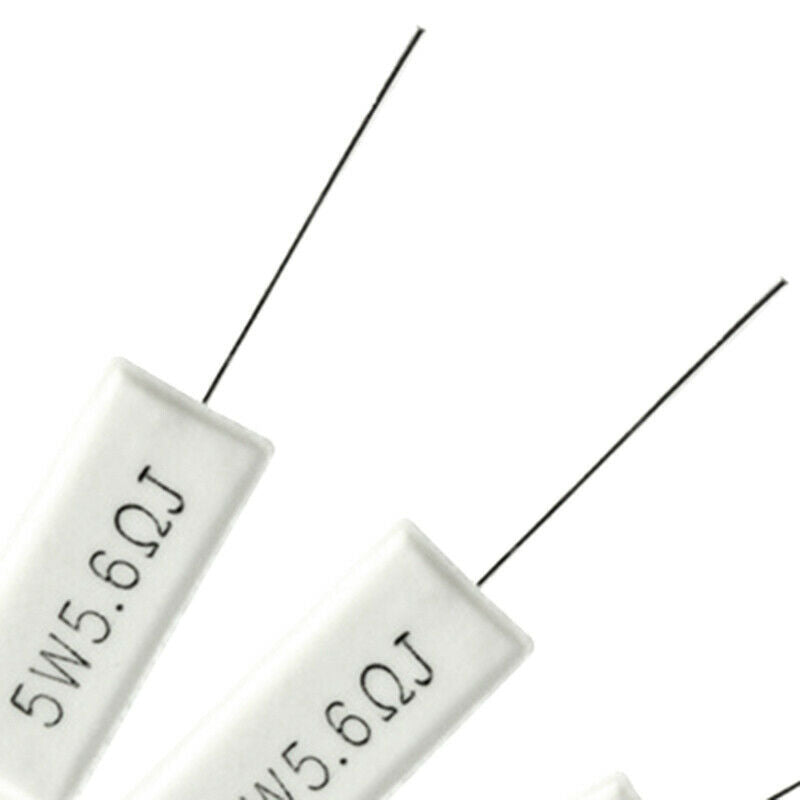 Map 5W 0.2 Ohm Power Resistor Ceramic Cement Resistor Axial Lead 15 Pcs White G4