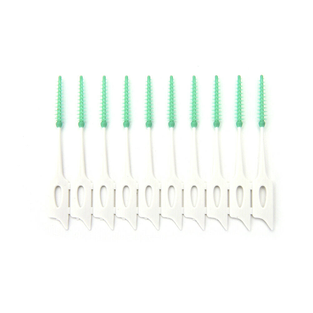 Practical Teeth Oral Care 20PCS Clean Interdental Floss Brushes Dental Tool TDD