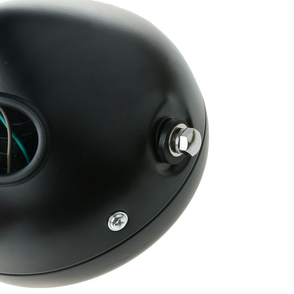 Retro Lens Round Amber Headlight for Motorbike
