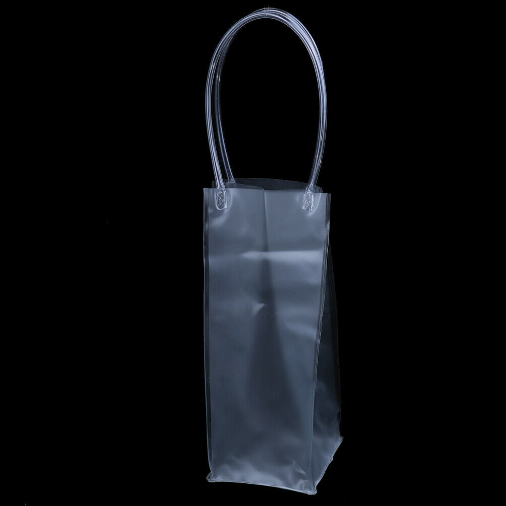 Durable Clear Transparent Pvc Champagne Wine Ice Pouch Cooler Bag With HJ.l8