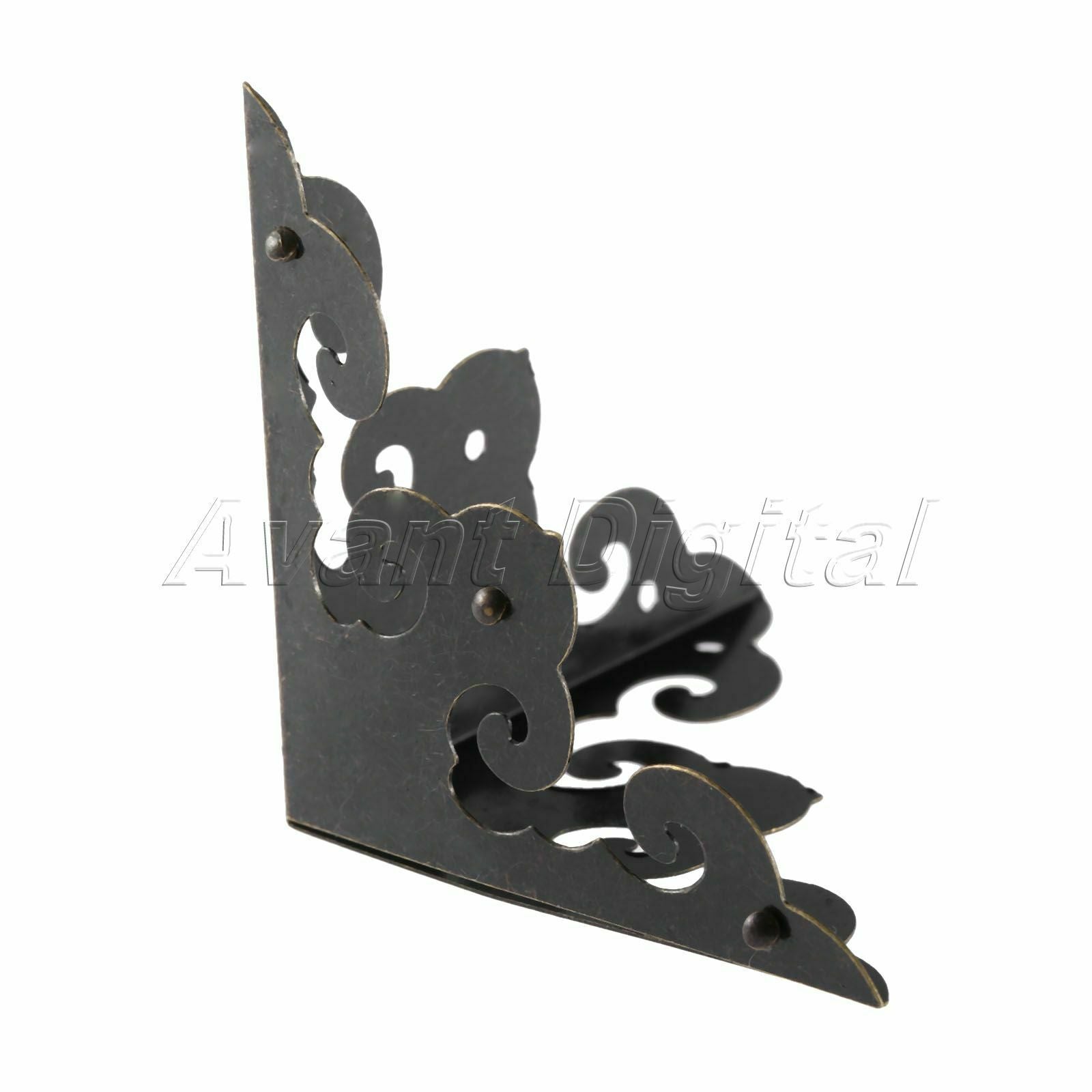 4pcs Jewelry Wine Gift Wood Box Chest Edge Corner Protector Guards Decorative