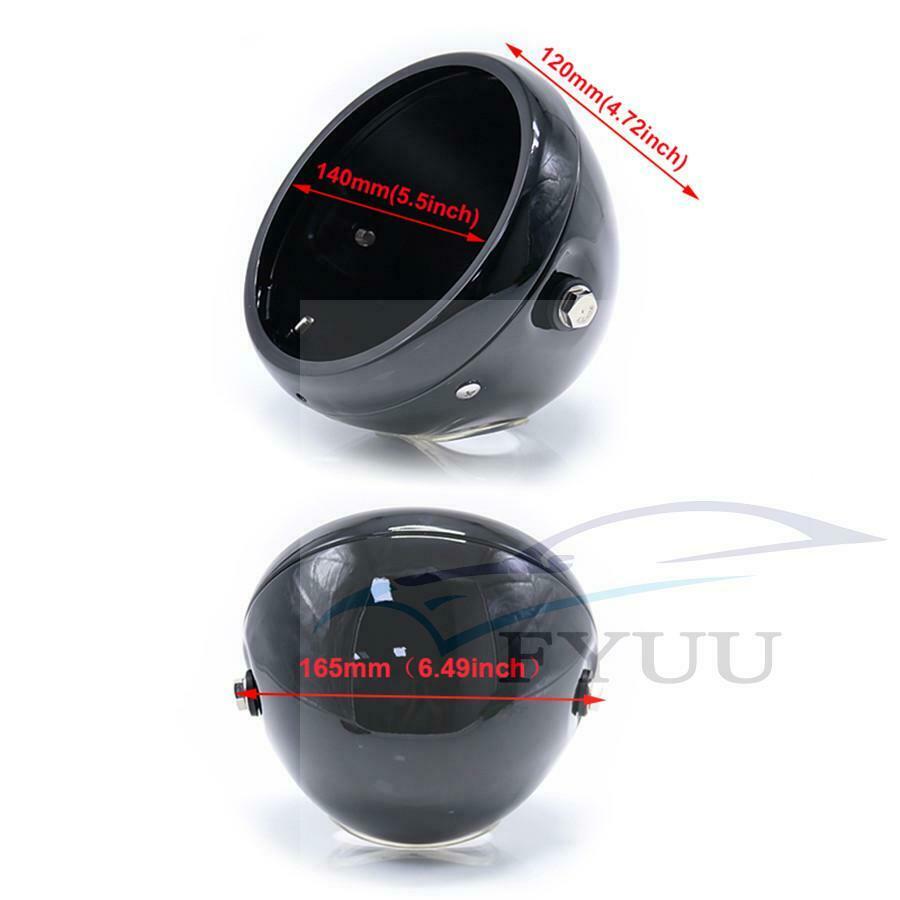 5.5" Black Headlight Cover Motorcycle Headlamp Headlight Housing Housing Bright