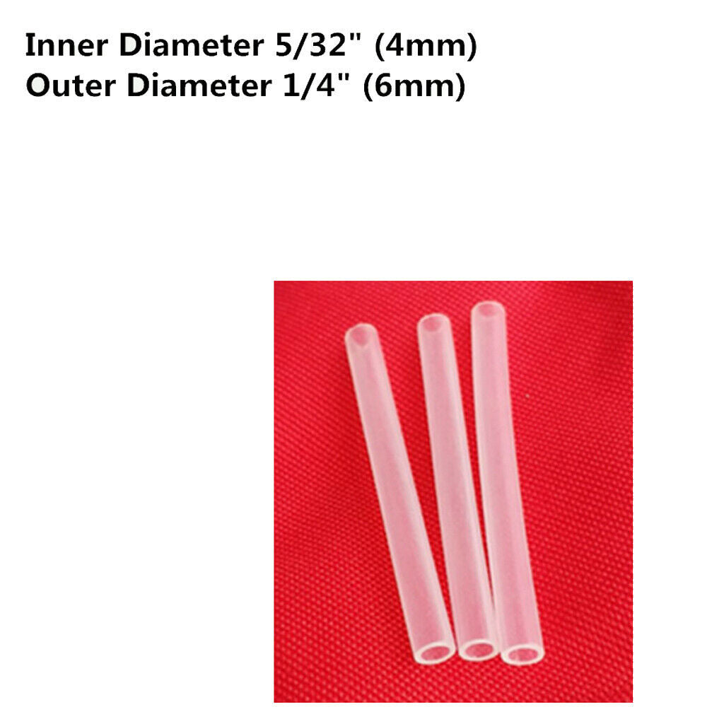 4mm ID x 6mm OD 3Meter Silicone Tubing Water Air Hose Pipe for Pump Transfer