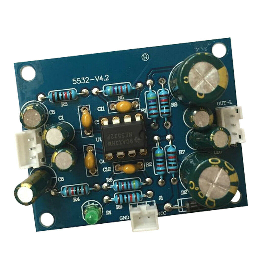 12V-35V Digital Stereo Audio Pre-amplifier Board 5532 Op Amp Home Speakers DIY