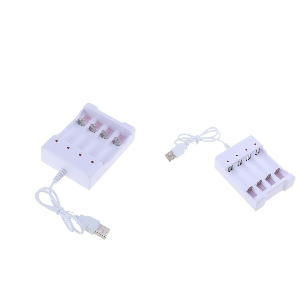 2x Protable 4 Slots Battery Charger for Li-ion 26650 18650