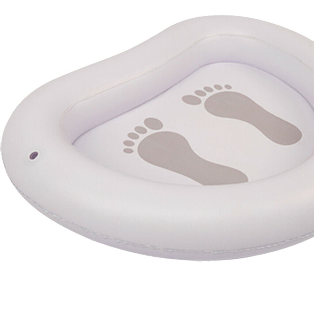Swimming Pool Foot Bath Washing Tub Inflatable Soak Basin Spa Foot Tray
