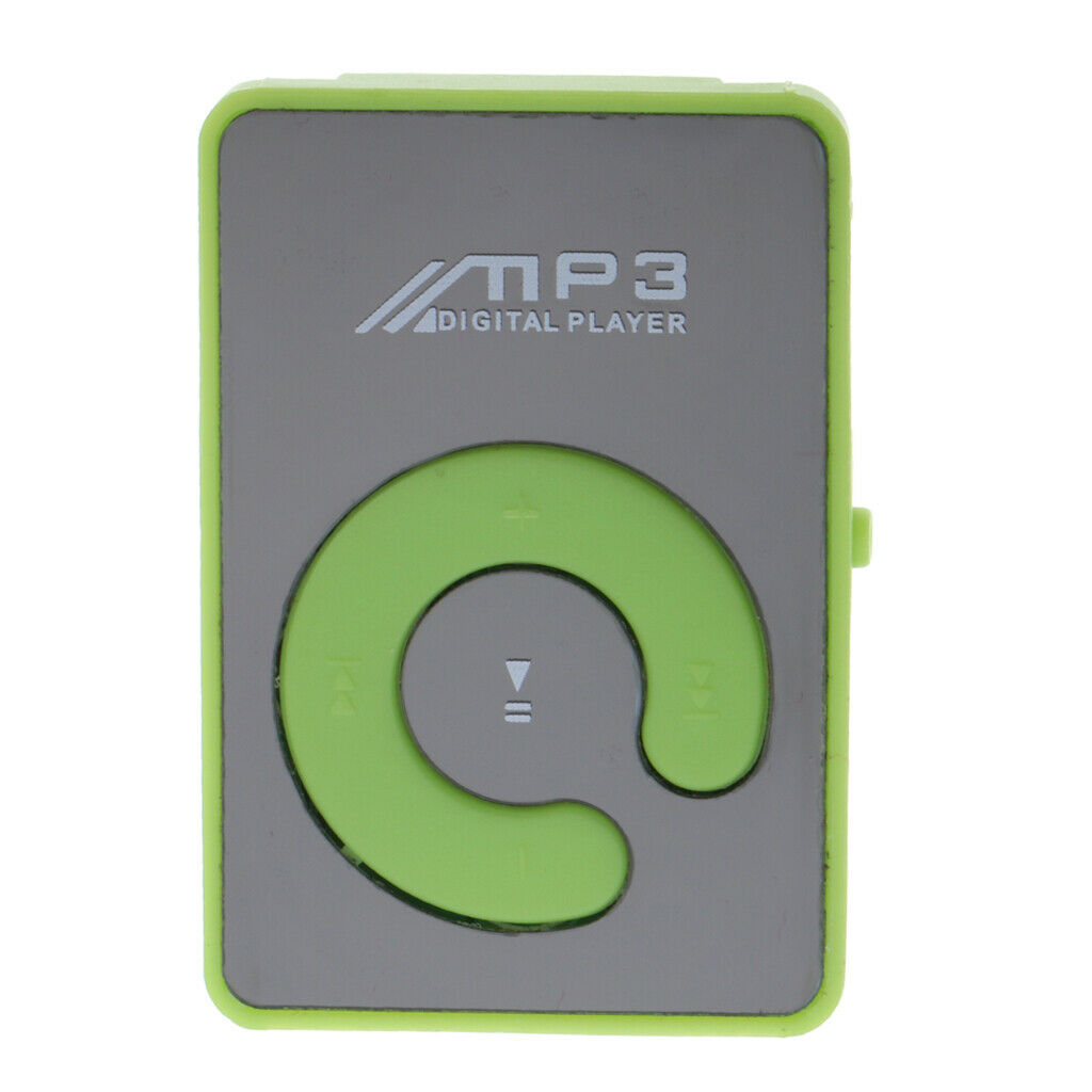 Mirror Clip USB MP3 Music Player Supports 16GB  TF For Outdoor Gifts