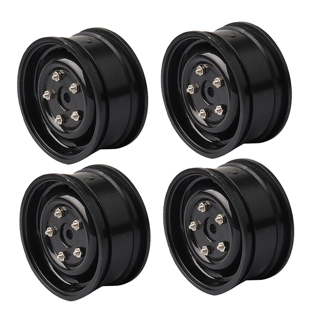 4x Plastic Beadlock Wheel Rim Hub 1.9'' For 1/10 Scale RC4WD D110 TF2 Trucks