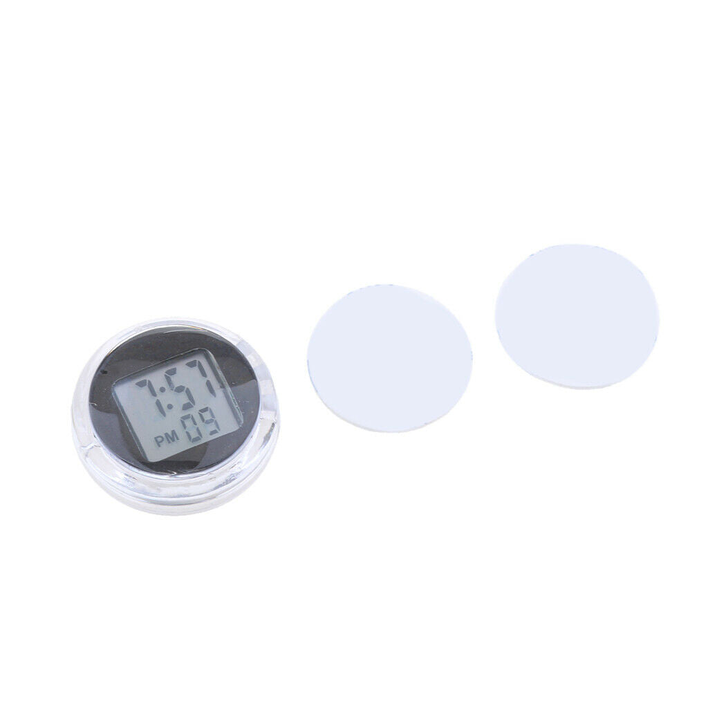 2pcs Universal Motorcycle Clocks /Watch, Digital with Hour/ Minutes/ Seconds
