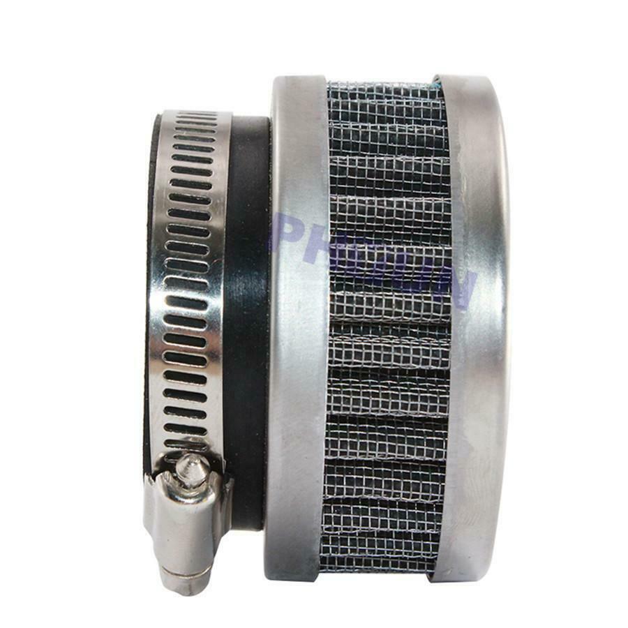 1 Sets 74mm Length Stainless Steel & Rubber Motorcycle Scooter Air Intake Filter