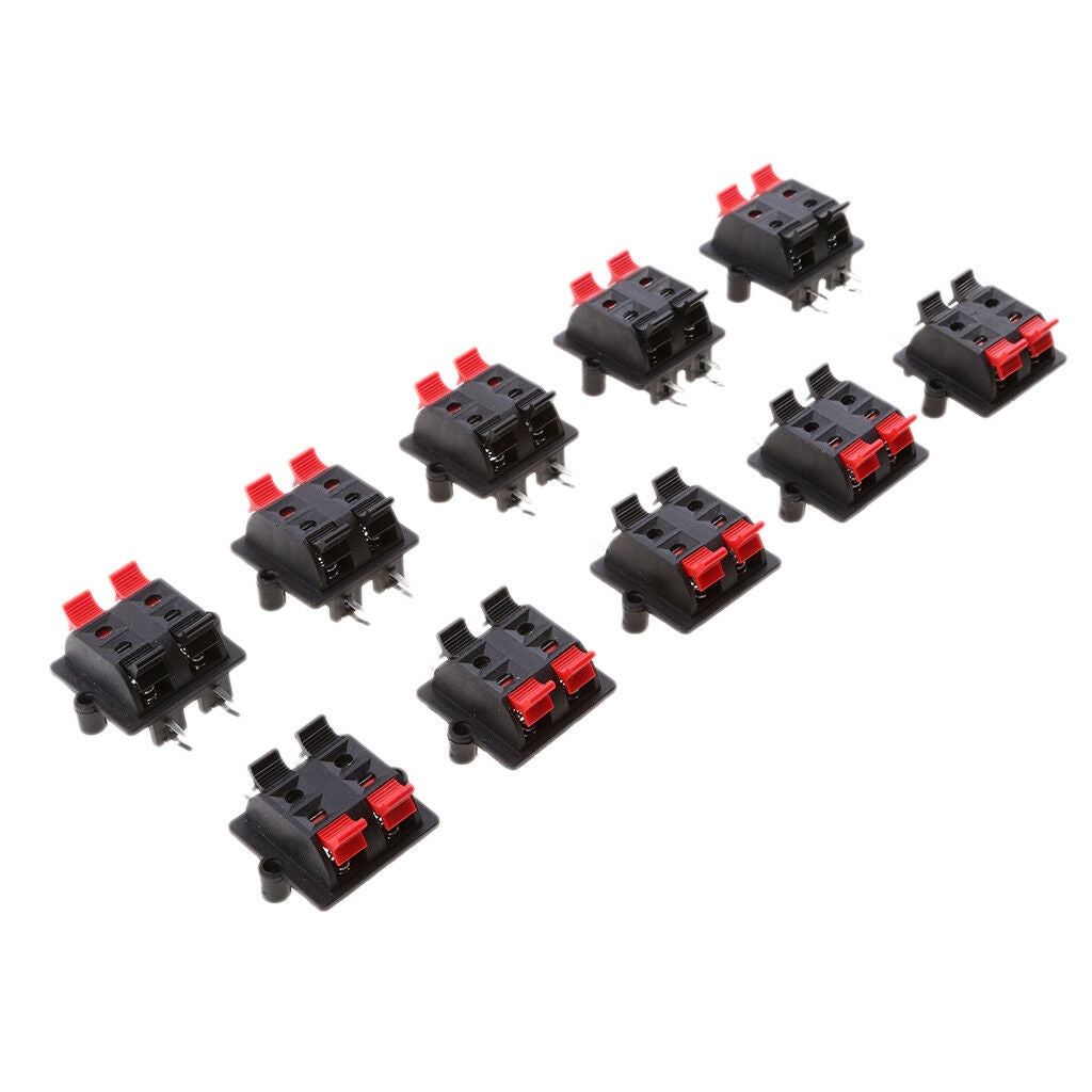 Audio Speaker Terminal LOT OF 10 PIECES 4 Way Spring Clip   Part