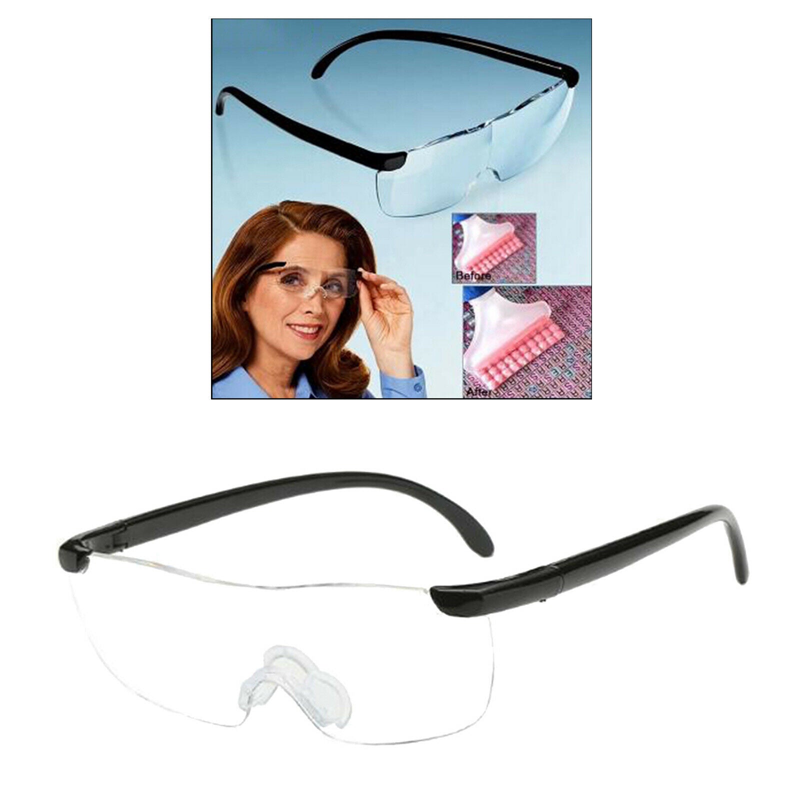 Magnifying Glasses Old-fashioned Clear Glasses for Jewelry Sewing