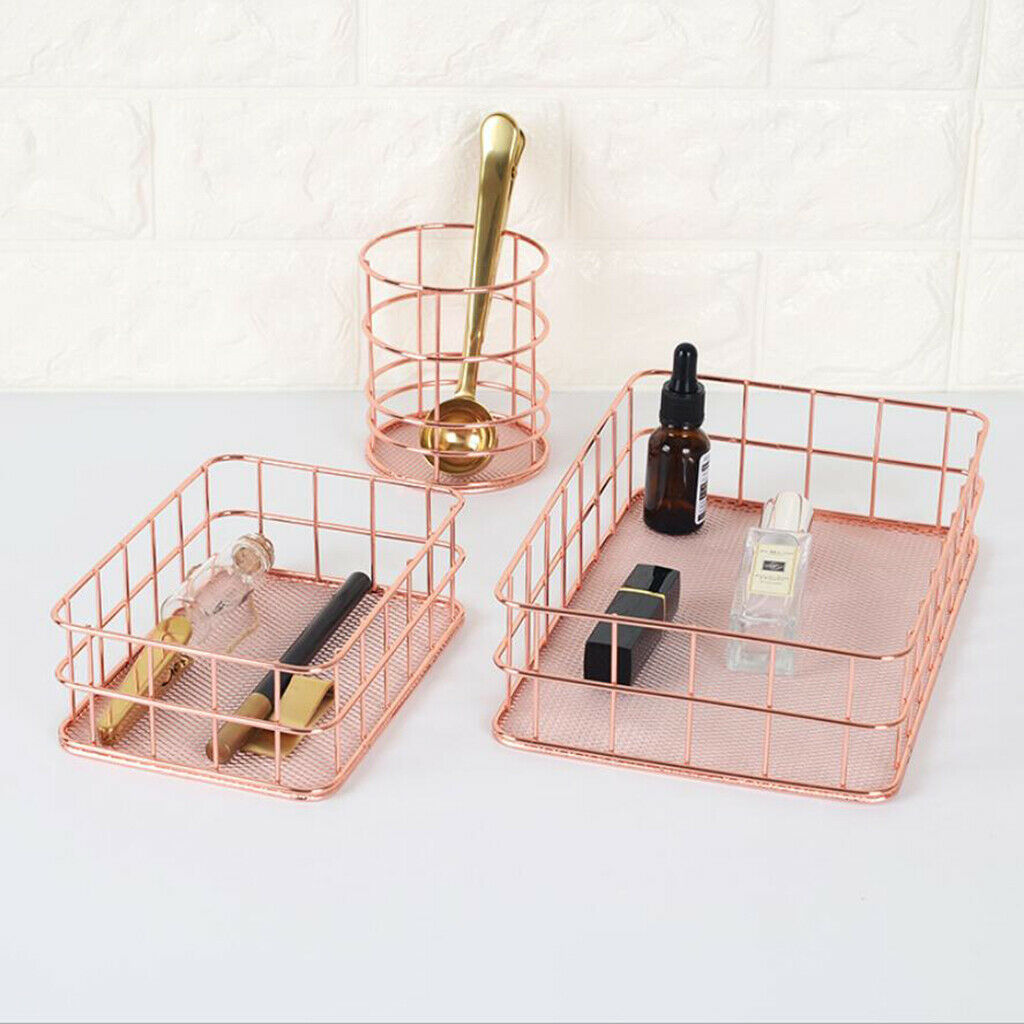 3Pcs Storage Basket Table Bowl Storage Jewelry Organizer Christmas Party Decor