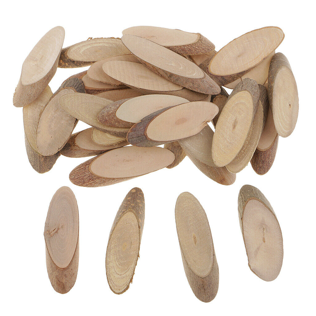 Blesiya 30pcs Log Slices Wood Art Crafts Centerpieces Wedding Decoration DIY