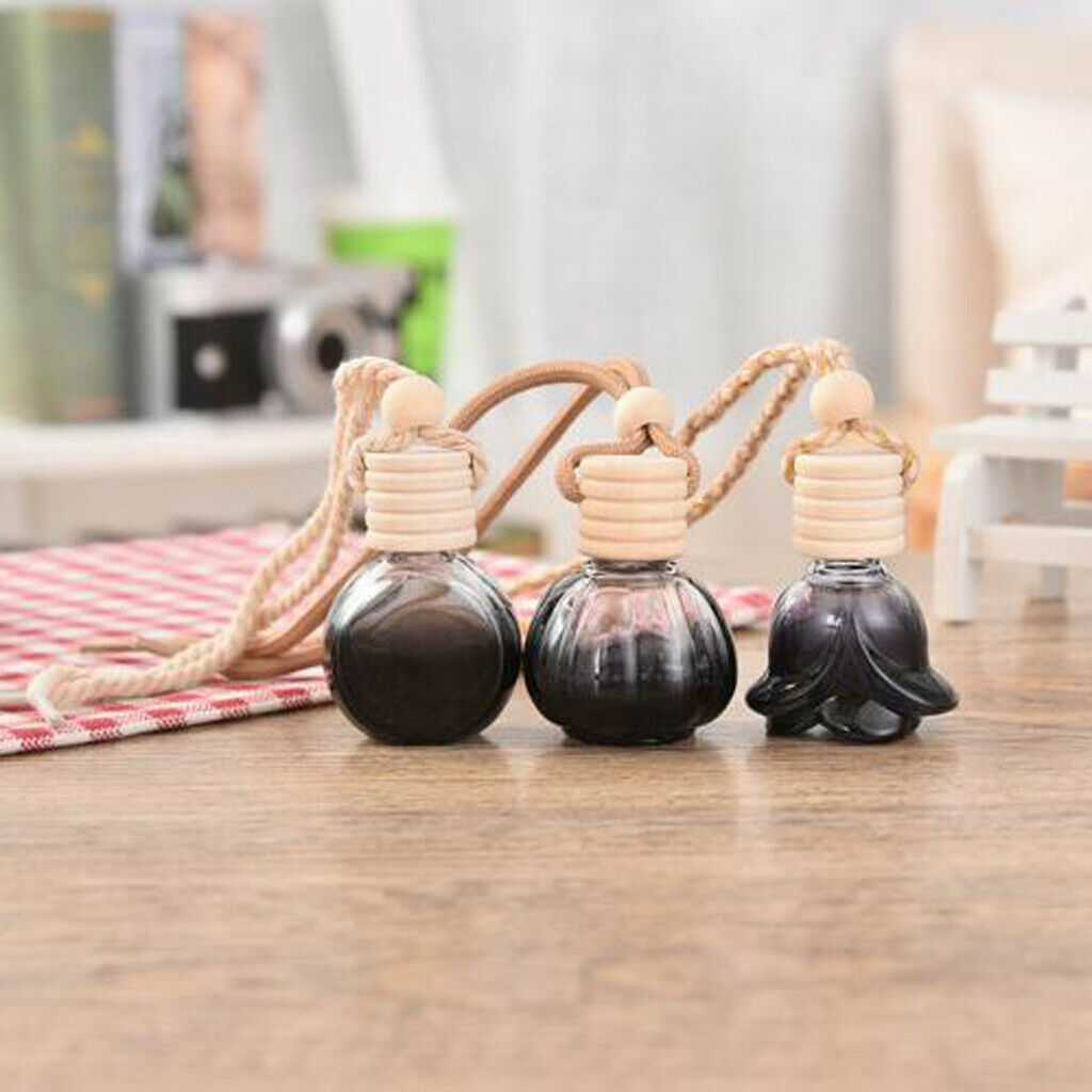 25pcs Charm Essential Oil Bottle 10ml Car Office Decoration Ball Shape