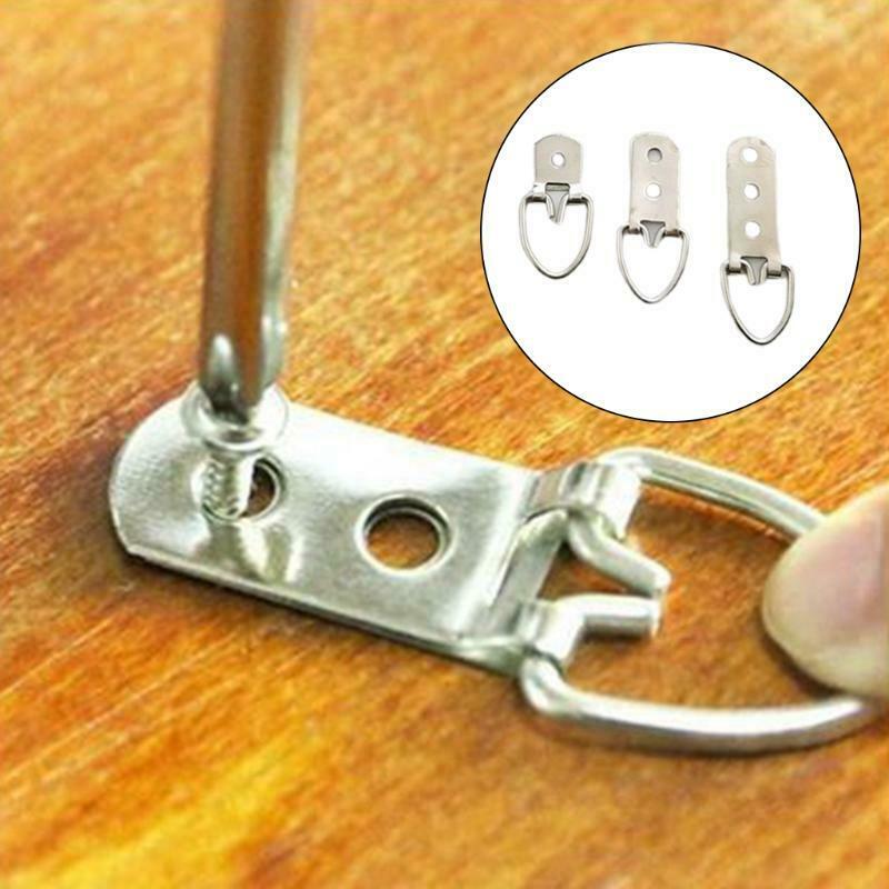 415Pcs Picture Hangers Assortment Kit with Screws Photo Hanging Hardware D-Ring