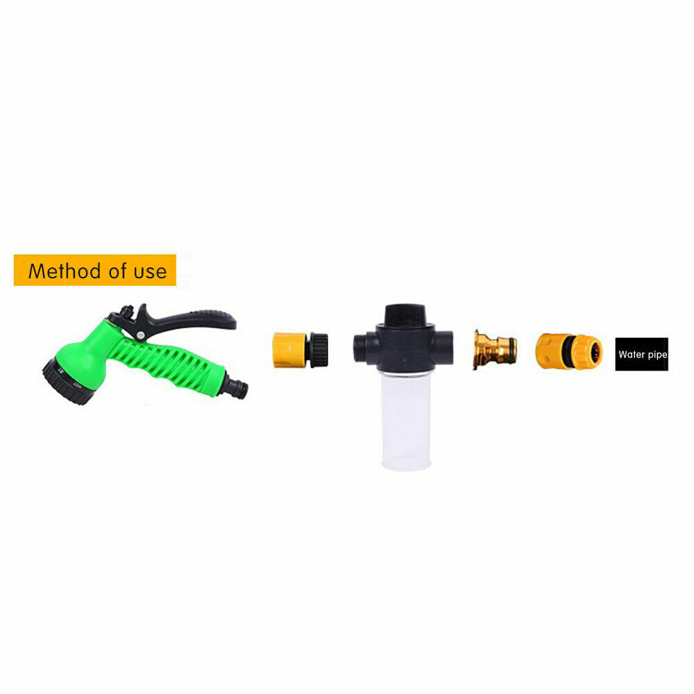 100ML Water Gun Foam Pot Garden Hose Foam Lance Clean Car Wash Accessories