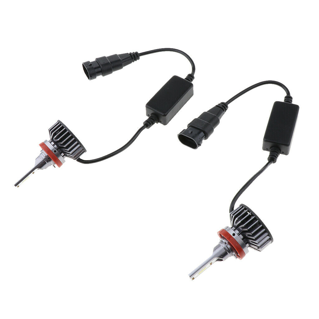2PCS 8000LM H11 30W 6500K LED Xenon White Headlight Bulbs High/Low Beam