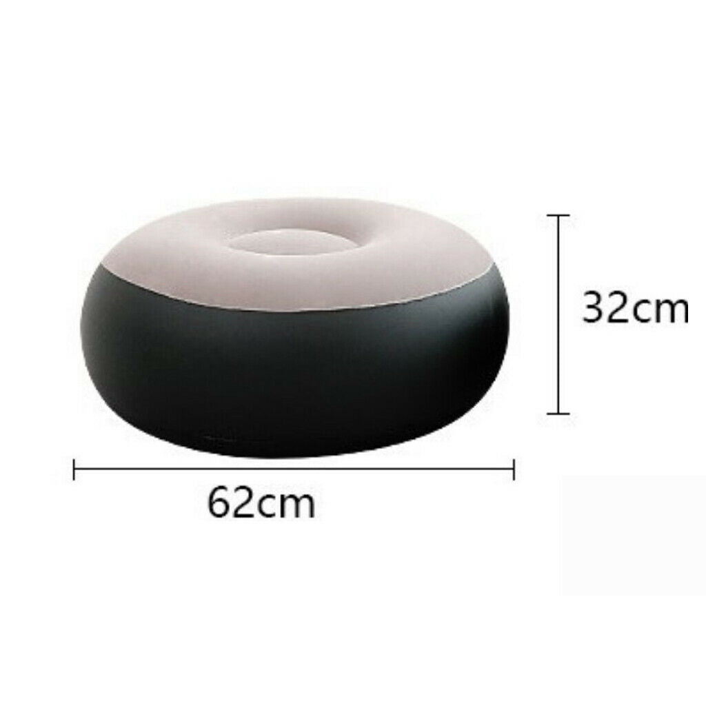 Portable Air Chair Outdoor Camping Seat Ottoman Round Shape Home Furnishing