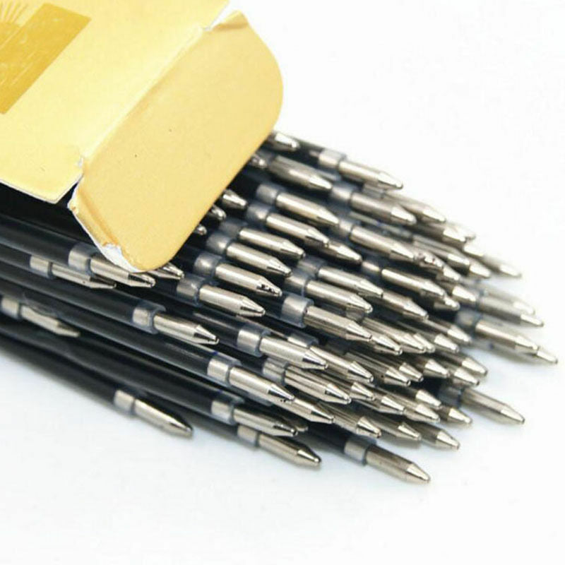 100pcs Black ink 0.7mm Retractable Pen Refills Ballpoint Pen FAST Pen Refill