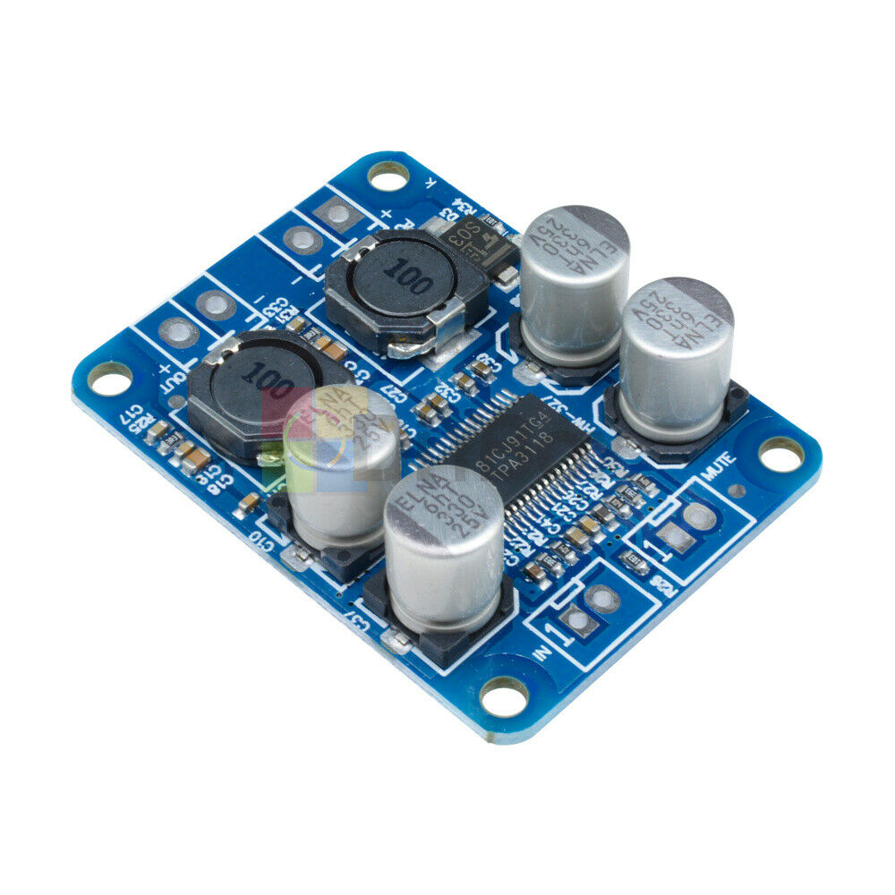 2PCS NEW DC 8V-24V TPA3118 BTL 60W Mono Digital Audio Power Amplifier Board