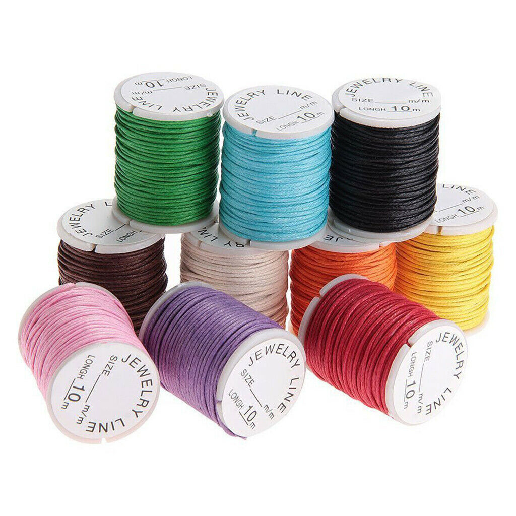 10 Buns Random Color Waxed Cotton Rope Rope For The