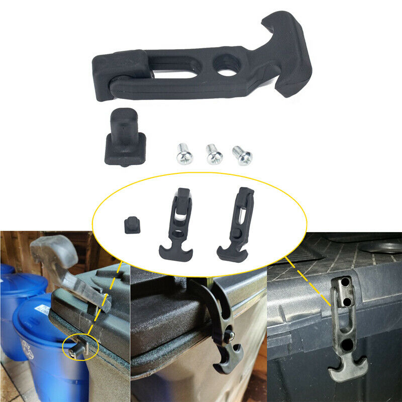 2X Rubber T Handle Draw Latch Toolbox Lock for Golf Cart Off-road Vehicle Cooler