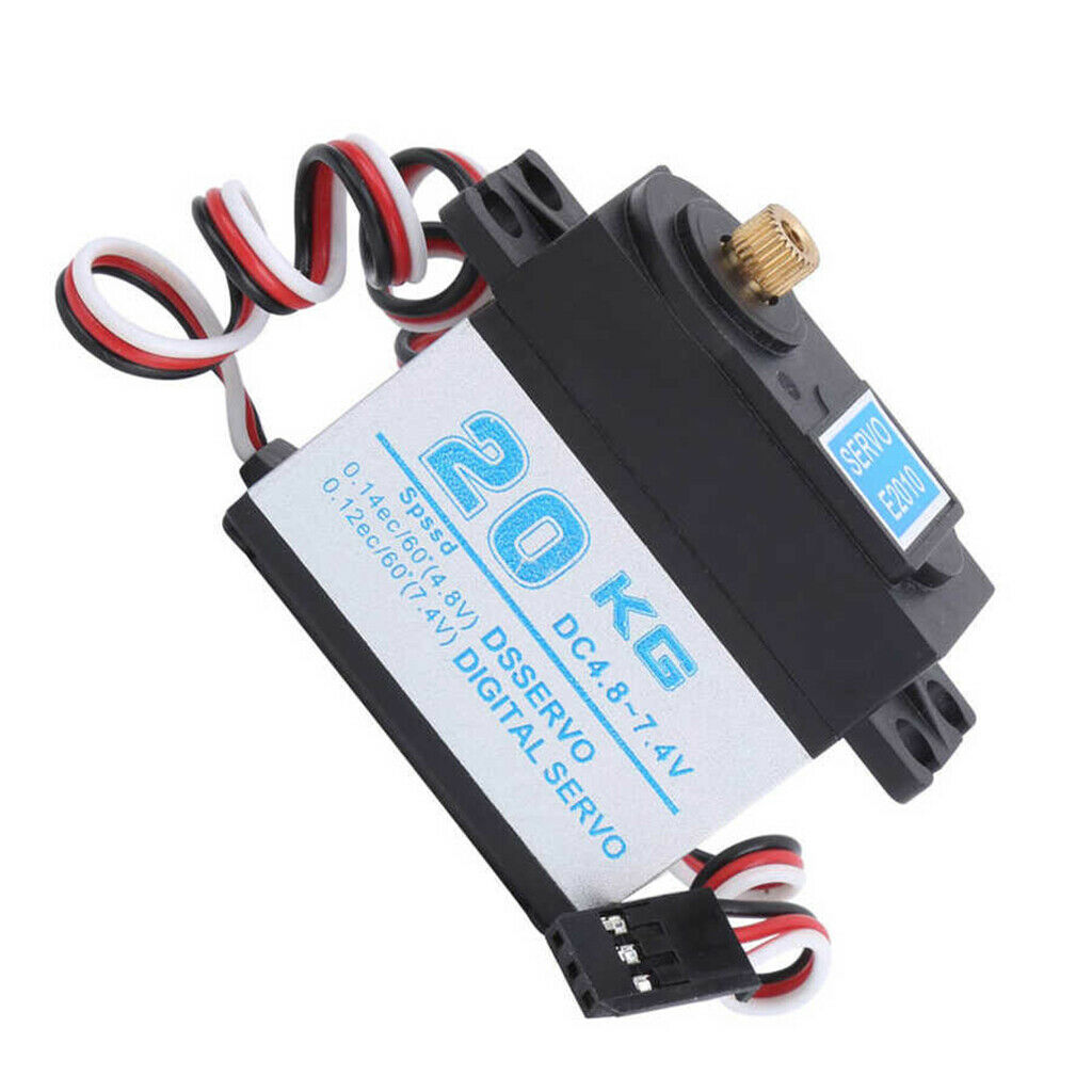 20KG Waterproof Full Metal High Torque Servo Motor for 1/8 1/10 Car Buggy