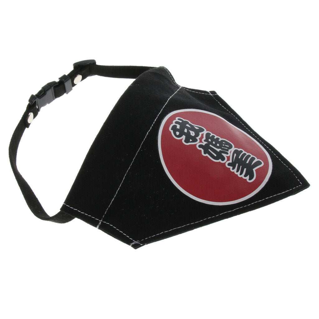 Dog Cat Chinese Character Saliva Towel Triangle Bibs Adjustable Collar  1