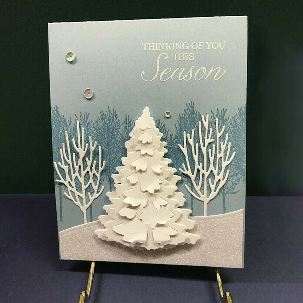 1set Christmas Tree Metal Cutting Dies Scrapbooking Paper Card Craft Stencil DIY