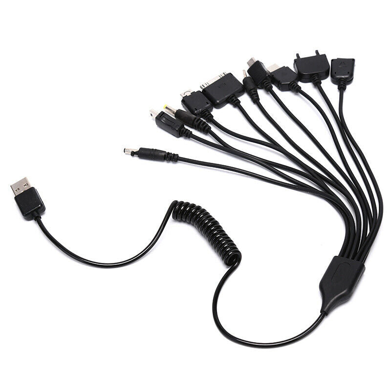 Universal 10 in 1 Multi-Function Cell Phone Game USB Charging Cable Charg.l8
